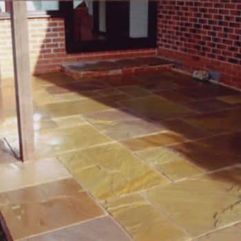 slabbed patio