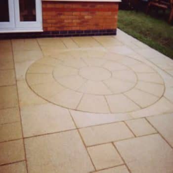 small slabbed patio