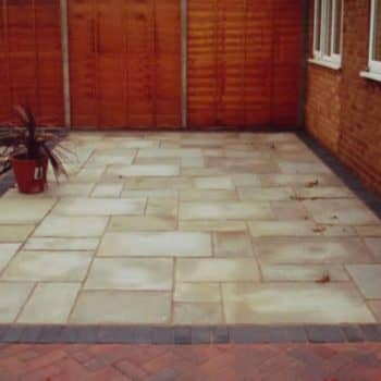 slabbed patio